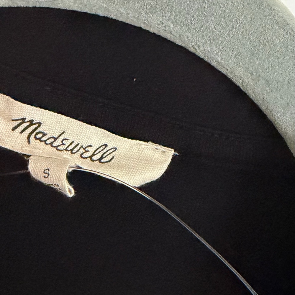 Madewell Side Cinch LS Polo Top Small - Picture 4 of 7